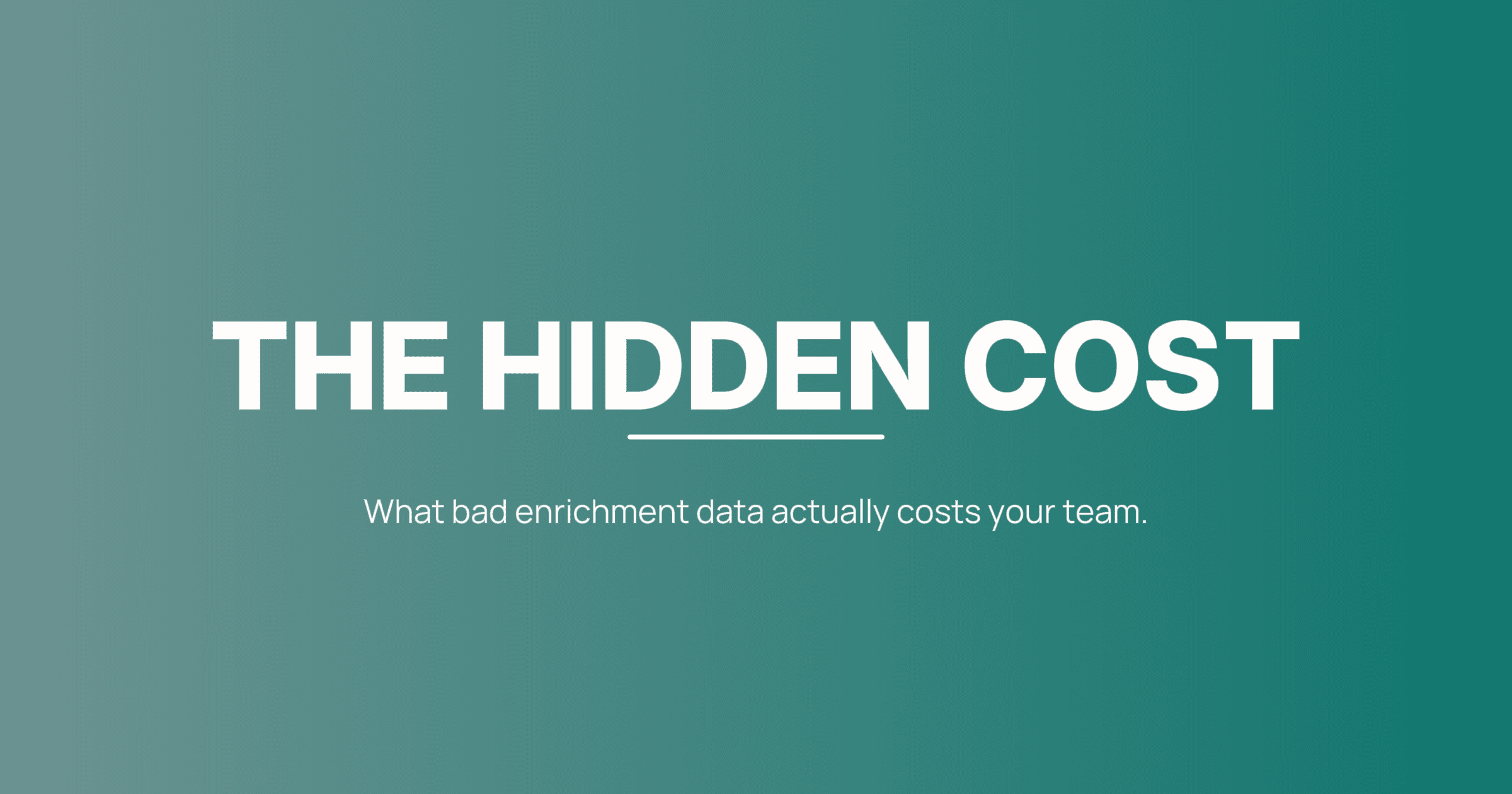 The Hidden Cost of Bad Enrichment Data in Outbound Sales
